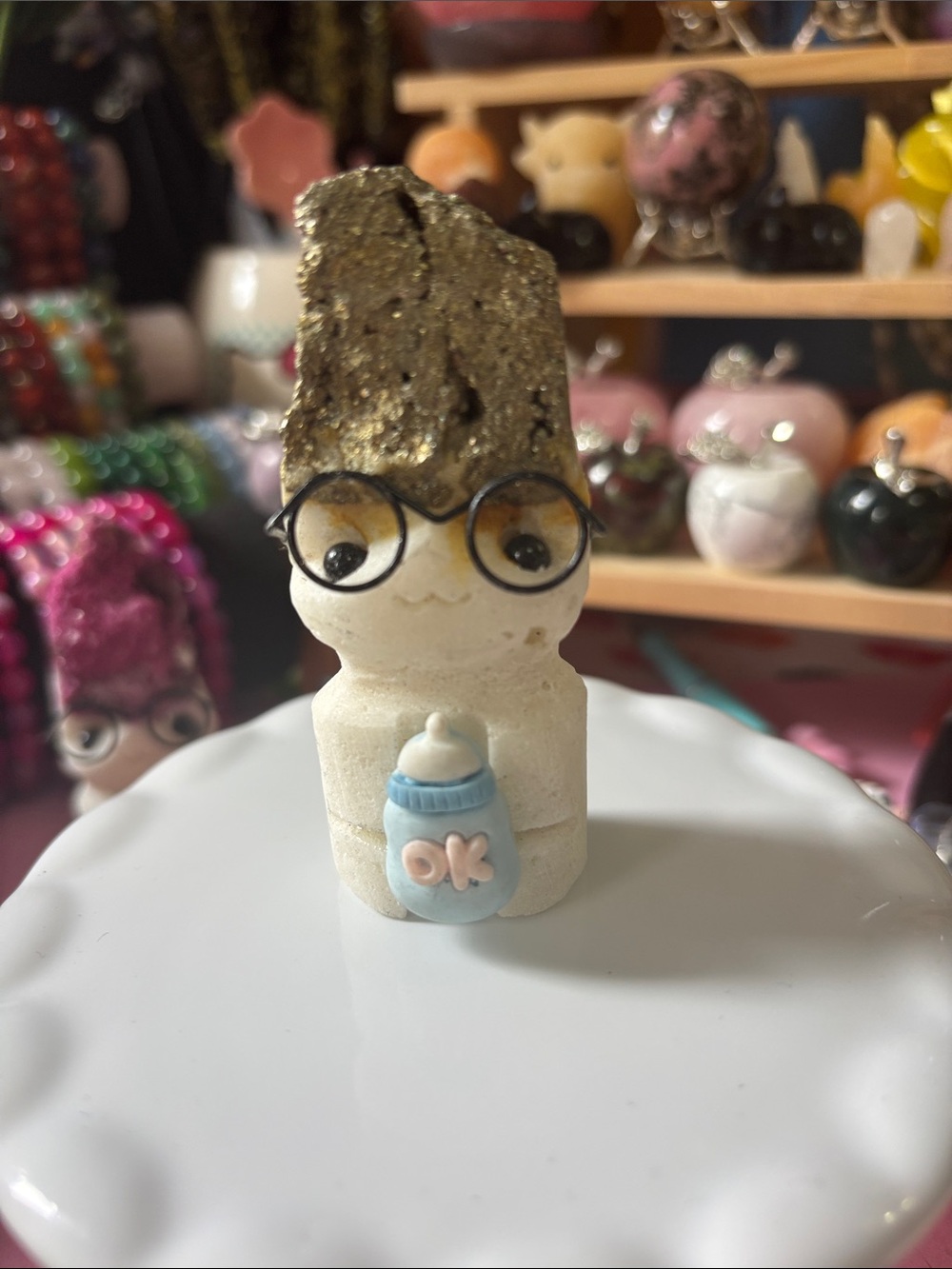 Crystal Buddies with Baby Bottle